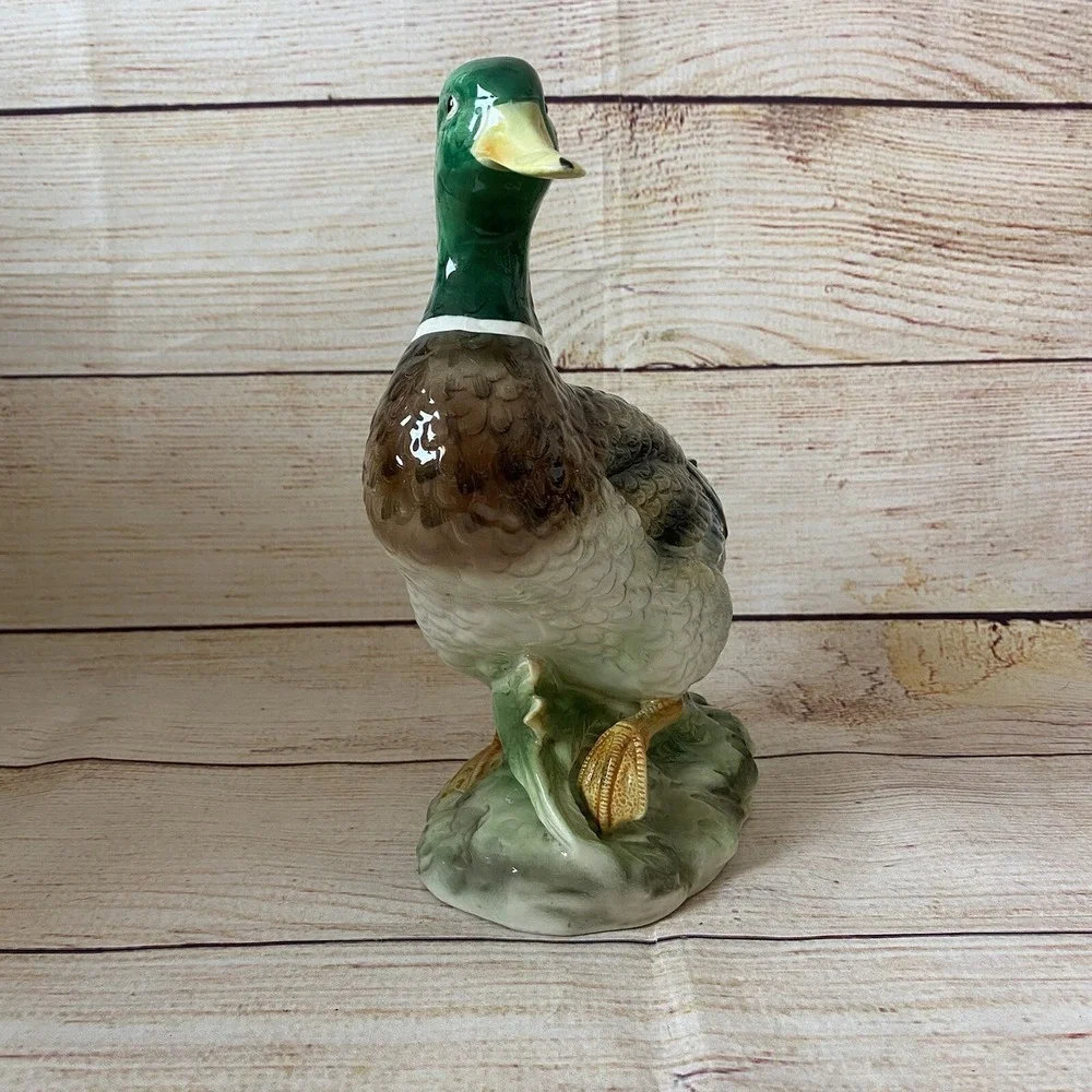 Vtg‎ Bird Collection by JSC Ceramic Duck Mallard Goose Bird Decoy Figurine Decor